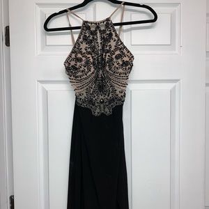 Black sequined dress